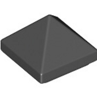 Lego kostka (kostička) pyramida 45°, černá (6312449)